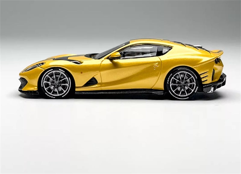 TOC Ferrari FE812C Coupe Sports GIALLO TRIPLO STRATO 1:64 Car Pre-built Model
