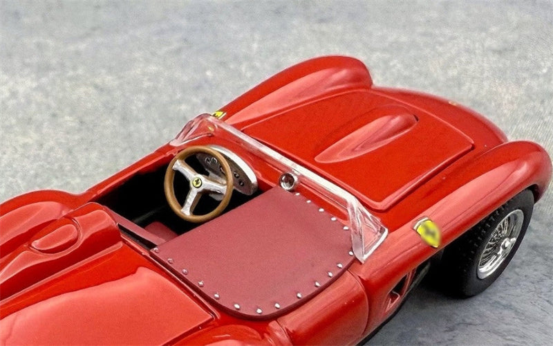 GFCC 1957 Ferrari 250 Testa Rossa Racing Metallic Red LHD 1:64 car Pre-built Model view6