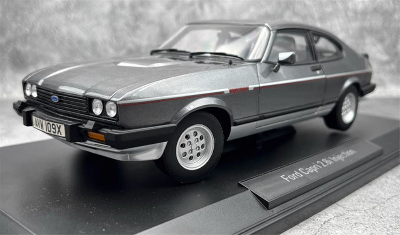 NOREV FORD CAPRI 2.8I Injection 1981 Metallic Gray 1:18 Car Pre-built Model view1