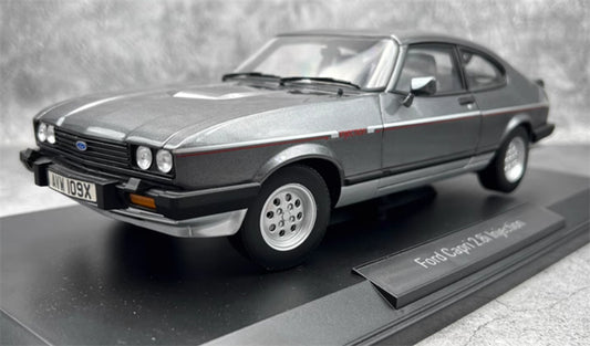 NOREV FORD CAPRI 2.8I Injection 1981 Metallic Gray 1:18 Car Pre-built Model view1