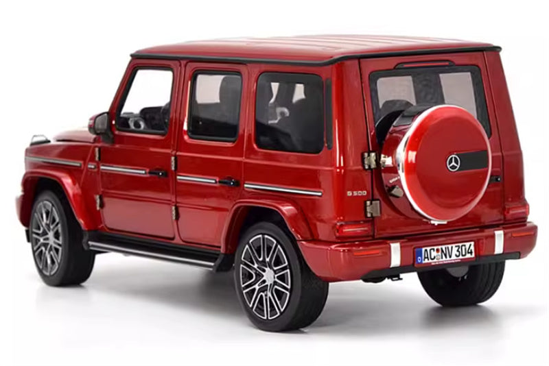 NOREV 2024 Mercedes Benz G500 G-Class off-road red 1:18 Car Pre-built Model view2