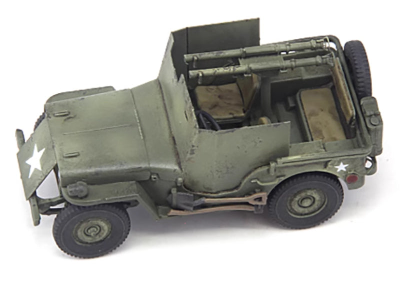 S-MODEL Willis Jeep Bazooka equipped 1:72 Tank Pre-built Model