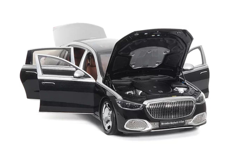 1:18 Mercedes Maybach S680 2021 black silver Almost Real  DIECAST Model
