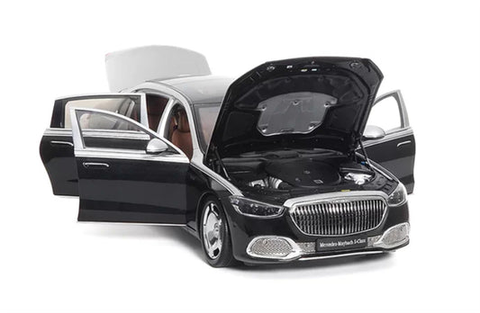 1:18 Mercedes Maybach S680 2021 black silver Almost Real  DIECAST Model