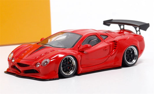 Mortal LBWK wide body modified Orochi supercar red Limited Edition 799PCS ONLY 1:64 Car Pre-built Model view1