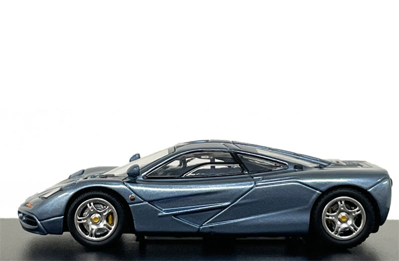 LCD-MODELS Mclaren F1 Super Car Matte Blue 1:64 car Pre-built Model view6
