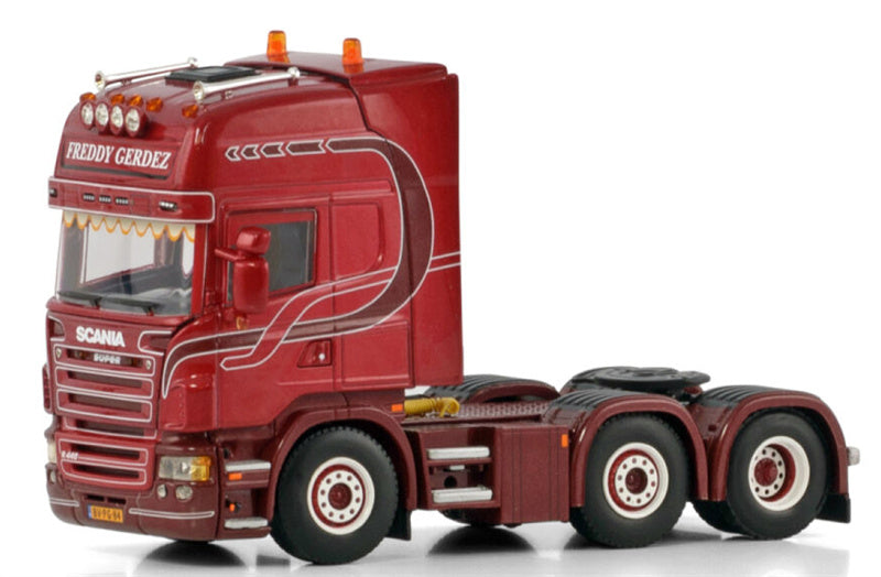 WSI SCANIA R5 TOPLINE 6X2 TWIN STEER Freddy Gerdez transport 1:50 Truck Pre-built Model