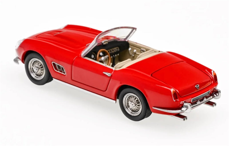 GFCC 1960 SWB Ferrari 250GT California Convertible Red Beige Interior Limited Edition 499PCS ONLY LHD 1:64 car Pre-built Model view3