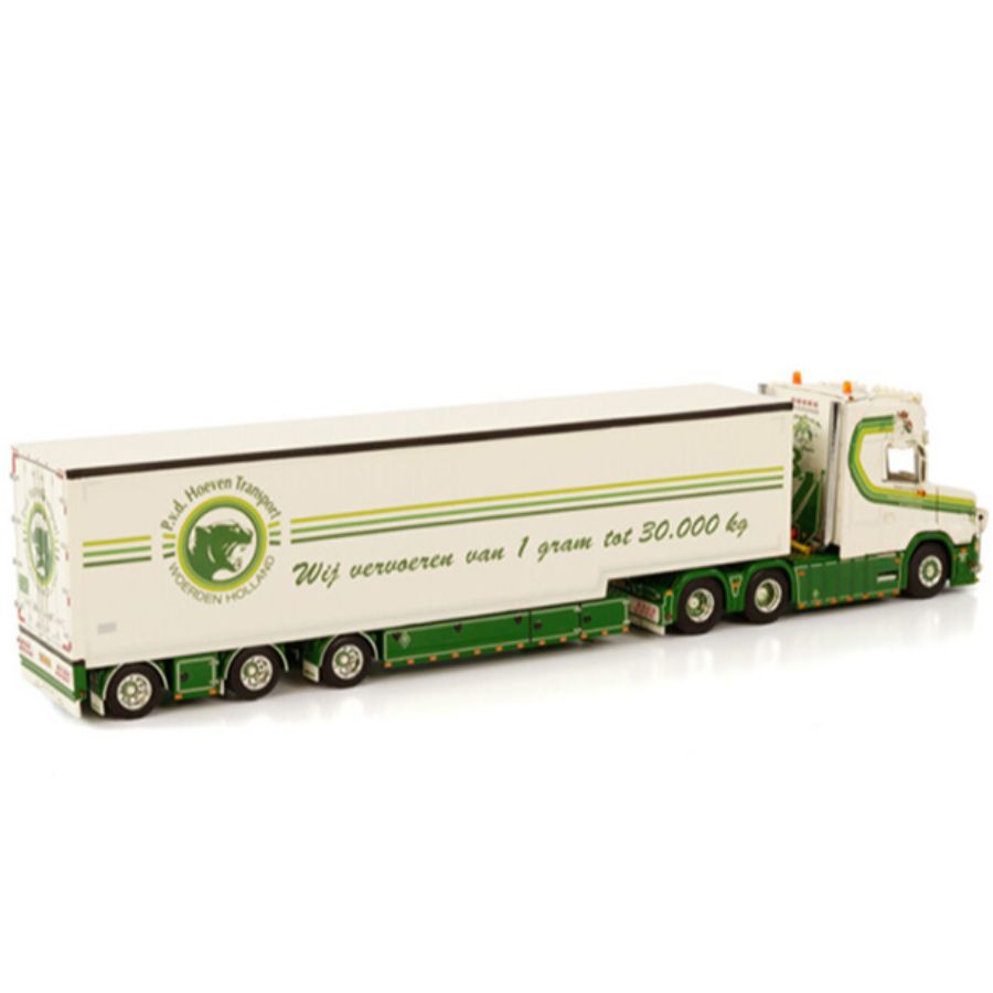 WSI VLASTUIN TORPEDO 6X2 TAG AXLE SEMI BOX TRAILER - 3 AXLE PATRICK V.D. HOEVEN 1:50 DIECAST Truck Lorry