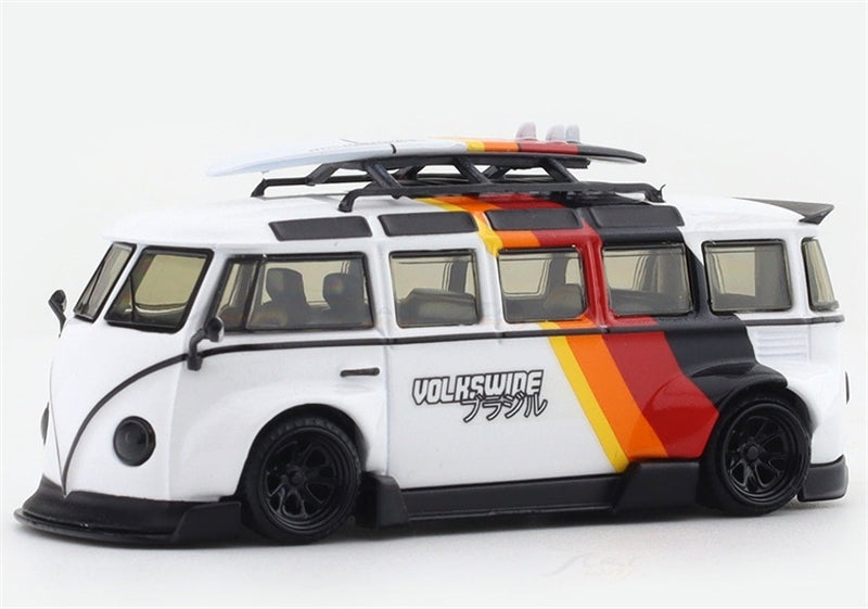 1:64 VOLKSWAGEN T1 Rob3works White with Graphics Inspire Model DIECAST Model