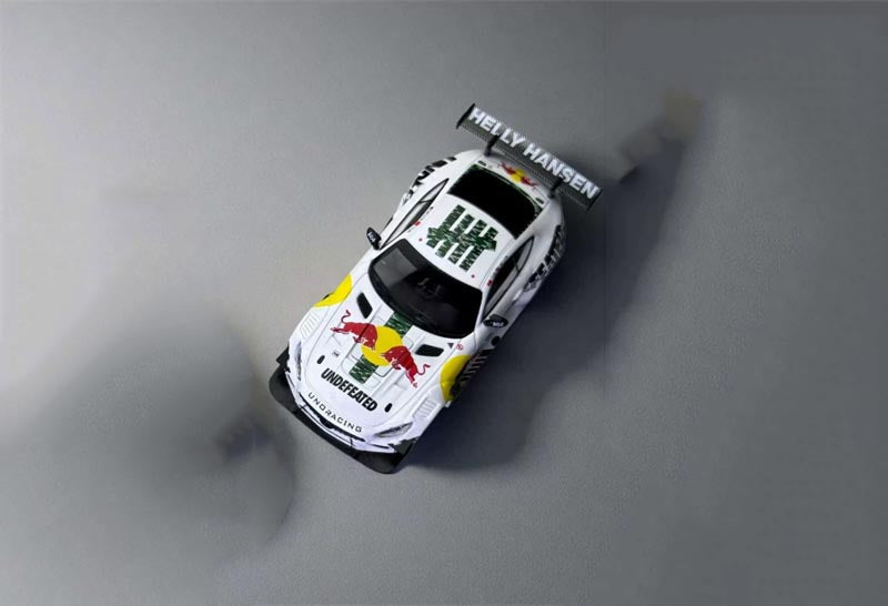 1:64 Mercedes-Benz AMG GTS modify White FLOZ DIECAST Model