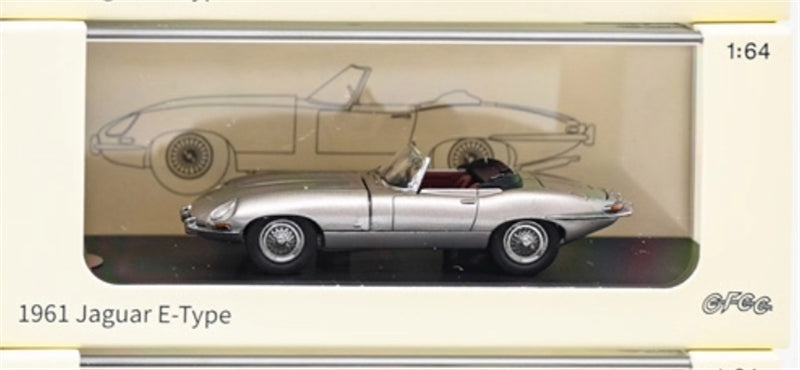 GFCC 1961 Jaguar E-Type Roadster Convertible Champagne Gold Limited Edition 499PCS ONLY RHD 1:64 car Pre-built Model view6