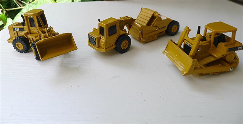 Norscot Cat Gift box set (613C scraper, 950F wheel loader, D6H tracked tractor) yellow 1:64 Truck Pre-built Model