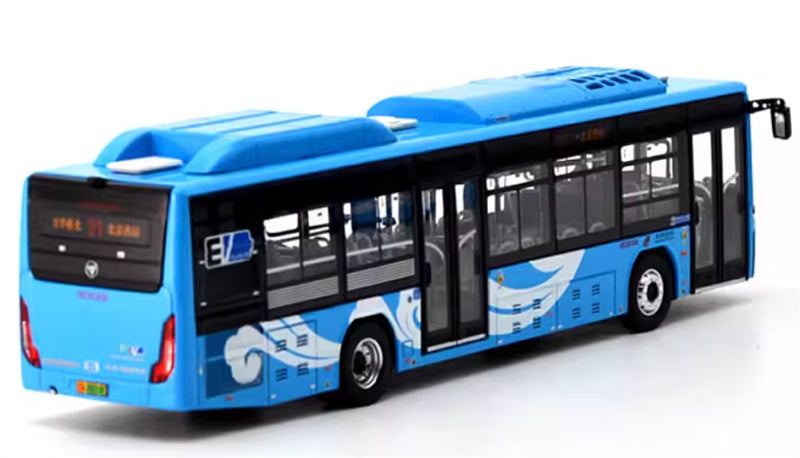 Beijing Public Transport Foton Xiangyun Blue Single Machine Route 21 1:64 Bus Pre-built Model view2