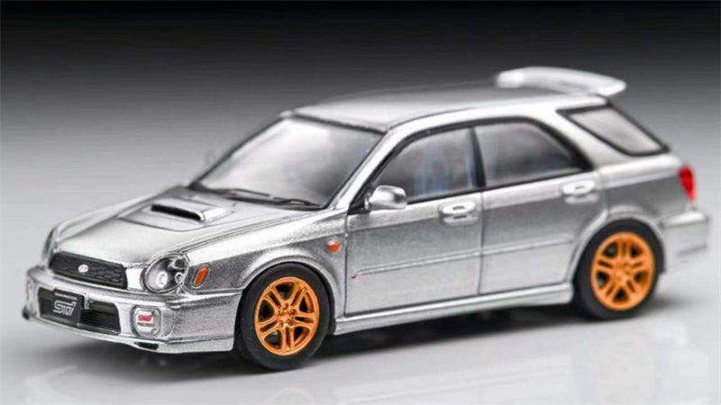 1:64 Subaru Impreza WRX STI 7th Generation Wagon  Silver Gray Furuya DIECAST Model