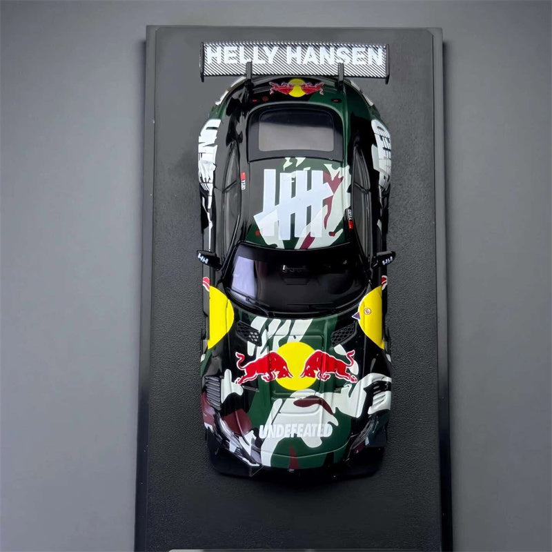 1:64 Mercedes-Benz AMG GTS modify Green Camouflage FLOZ DIECAST Model
