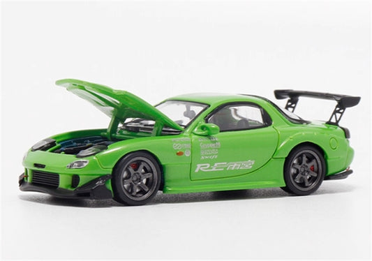 1:64 Mazda RX-7 RE Amemiya‌ Green BSC DIECAST Limited Edition 499pcs ONLY Model
