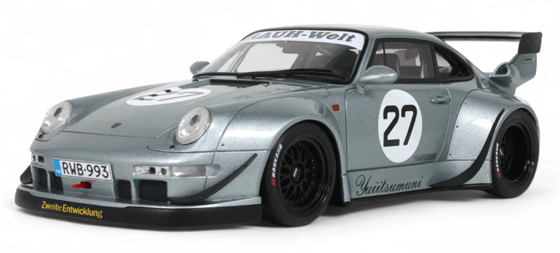 1:18 PORSCHE 911 993 RWB LIBERTY WALK #27 YUIITSUMUNI  silver  GT SPIRIT Limited Edition Resin Car Model