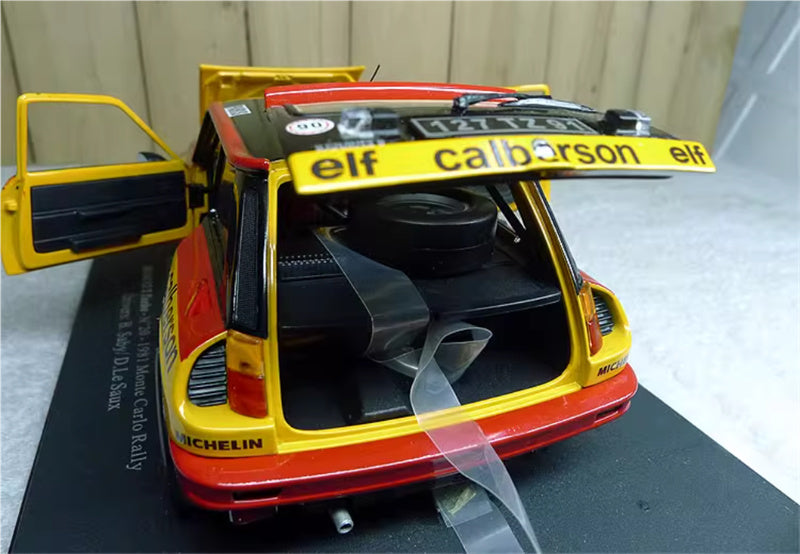 Universal Hobbies Renault 5 Turbo N 20 - 1981 Monte Carlo Rally Drivers: B.Saby / D.Le Saux Limited Edition 1500PCS ONLY 1:18 Car Pre-built Model