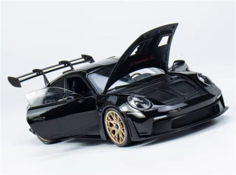 1:18 PORSCHE 911 (992) GT3 RS 2022 Black w/ gold wheel hub  MINICHAMPS Limited Edition 400PCS ONLY DIECAST Car Model