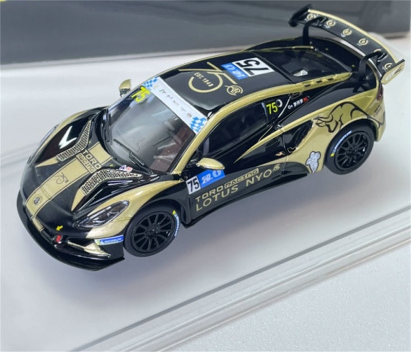 1:64 Lotus EMIRA GT4 2023 Yellow KiloWorks #75  DIECAST Model
