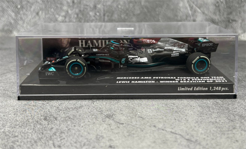 MINICHAMPS MERCEDES AMG W12 LEWIS HAMILTON 2021 LTD 1248PCS ONLY 1:43 Car Model view10