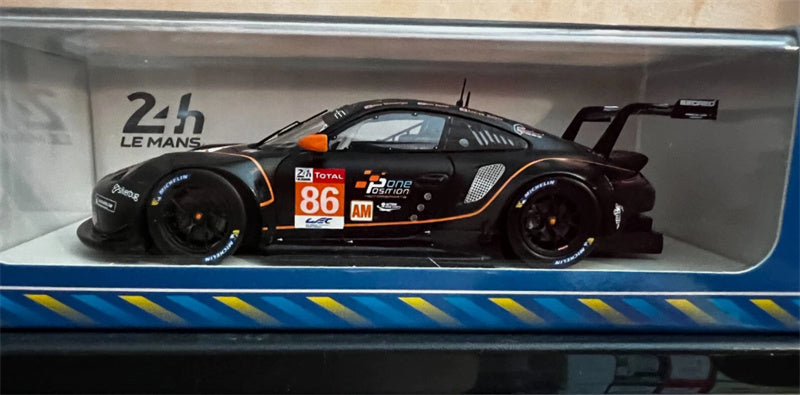 Spark Porsche 911 RSR Gulf Racing #86 24h Le Mans 2020 B.Barker Black 1:43 Car Pre-built Model view9