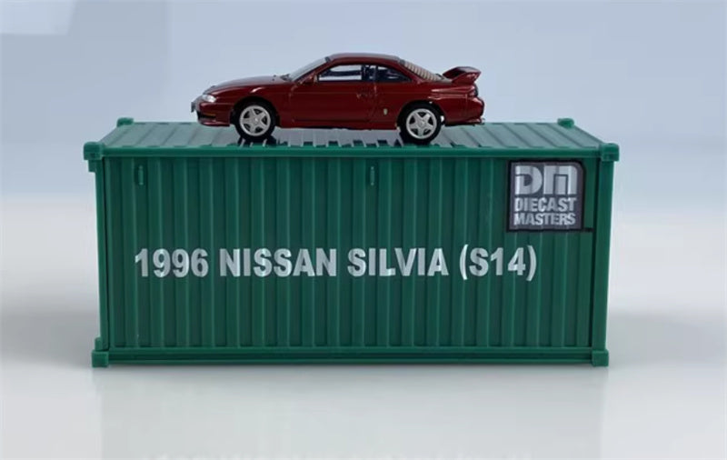 CATERPILLAR NISSAN SILVIA S14 Red Right hand drive 1:64 Car Pre-built Model