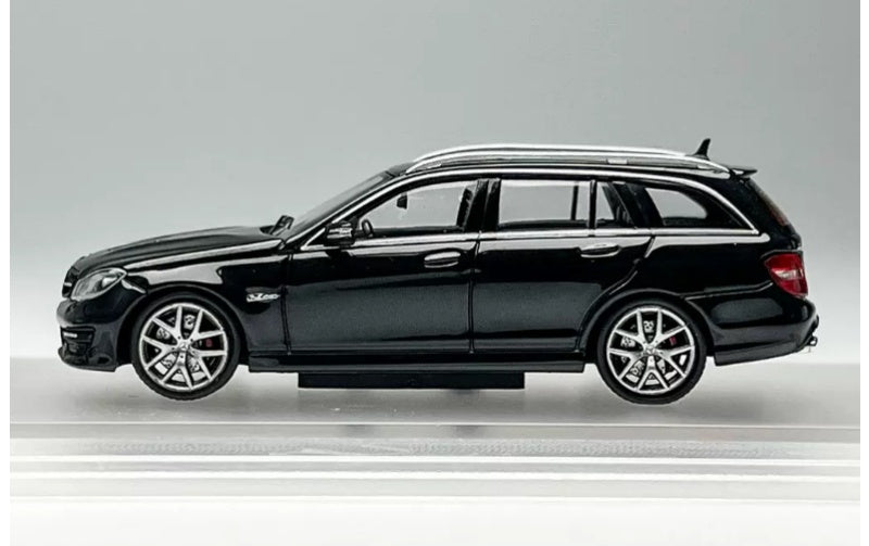 1:64 Mercedes-Benz C63 AMG Estate S204  Black KING MODEL  Limited Edition 999PCS ONLY DIECAST Model