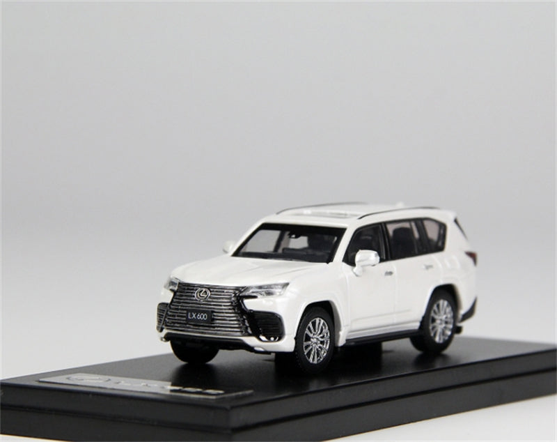 LCD-MODELS Lexus LX600 SUV White 1:64 car Pre-built Model view1