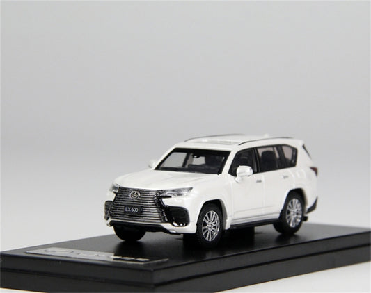 LCD-MODELS Lexus LX600 SUV White 1:64 car Pre-built Model view1