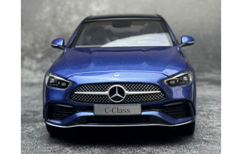 1:18 Mercedes-Benz C-Class C260 2025 NZG Metallic Blue Diecast Model view8