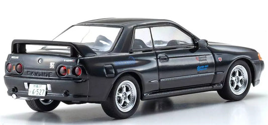 KYOSHO NISSAN SKYLINE GT-R BNR32 Black 1:64 Car Pre-built Airliner Model Display view2