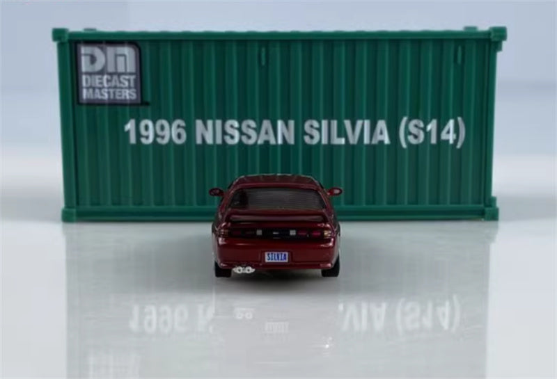 CATERPILLAR NISSAN SILVIA S14 Red left-hand drive 1:64 Car Pre-built Model