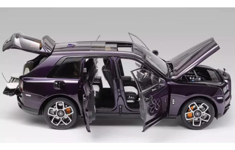 1:18 Cullinan Rolls-Royce BB wheel Limited Edition 149PCS ONLY Purple Diecast Model view3