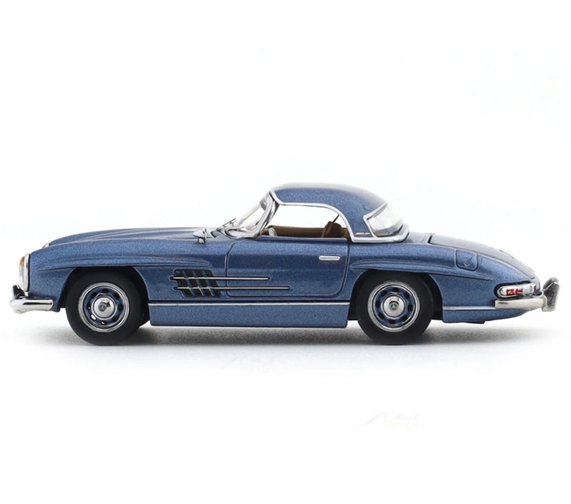 GFCC 1960 Mercedes Benz 300SL Roadster convertible vintage car Icy Blue Limited Edition 499PCS ONLY Hardtop 1:64 car Pre-built Model view3