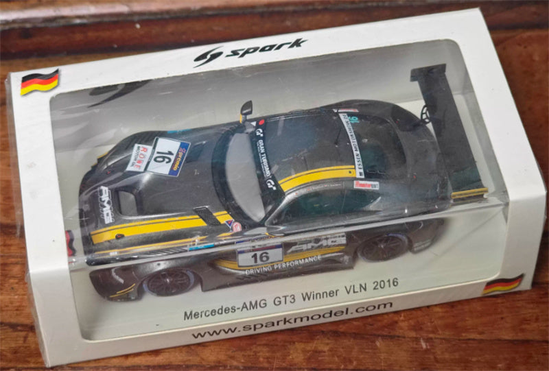 Spark Mercedes AMG GT3 Winner VLN 2016 #16 Limited Edition 500PCS ONLY 1:43 Car Pre-built Model view7