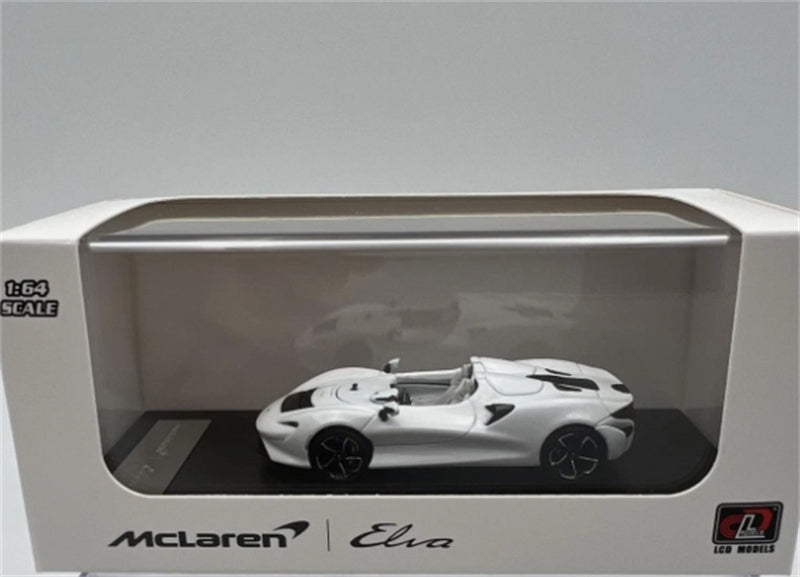 LCD-MODELS McLaren ELVA LIGHT White Open Top Super Car 1:64 car Pre-built Model view8