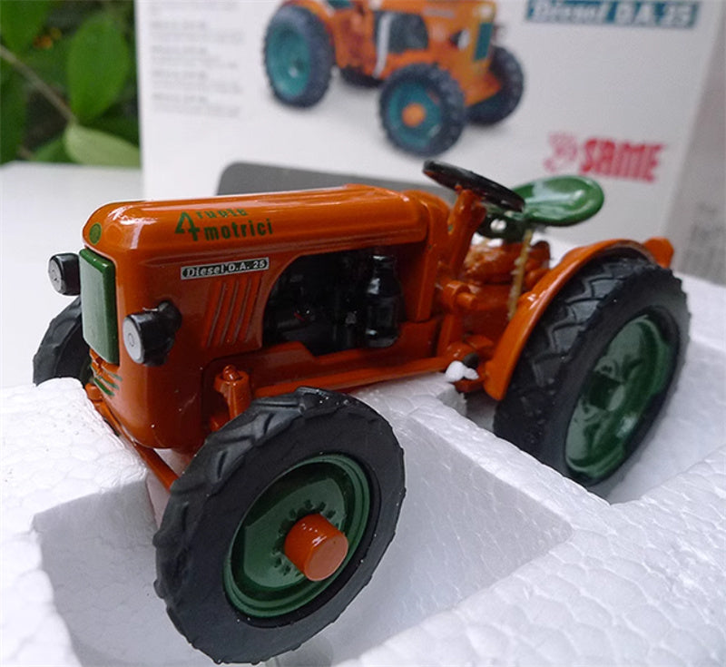 ROS SAME D.A. 25 1952 Classic Tractor Orange red 1:32 Truck Pre-built Model