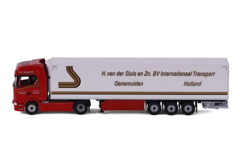 CAVALLINO Scania S Highline H. van der Sluis Container Truck 1:50 Truck Pre-built Model