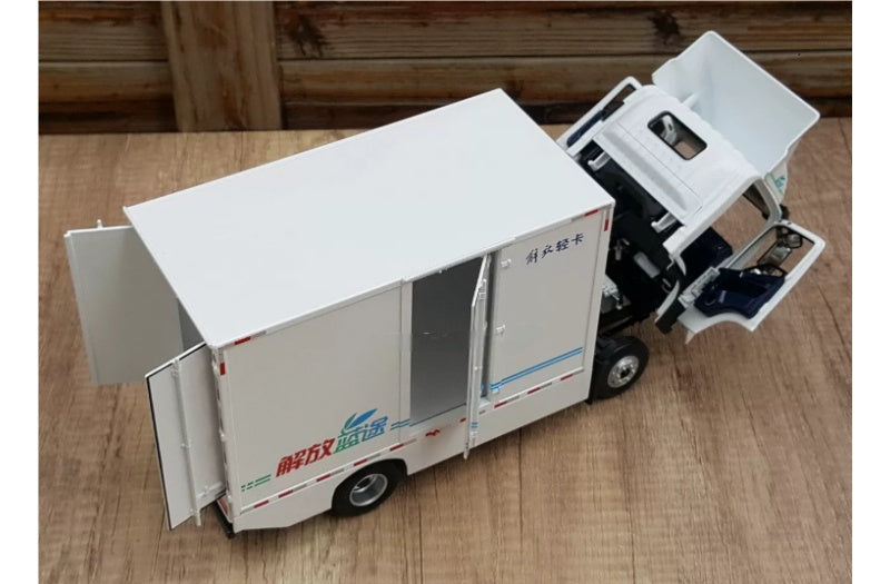 FAW Tiger 6G pure electric box truck White 1:24 Truck Pre-built Airliner Model Display view3