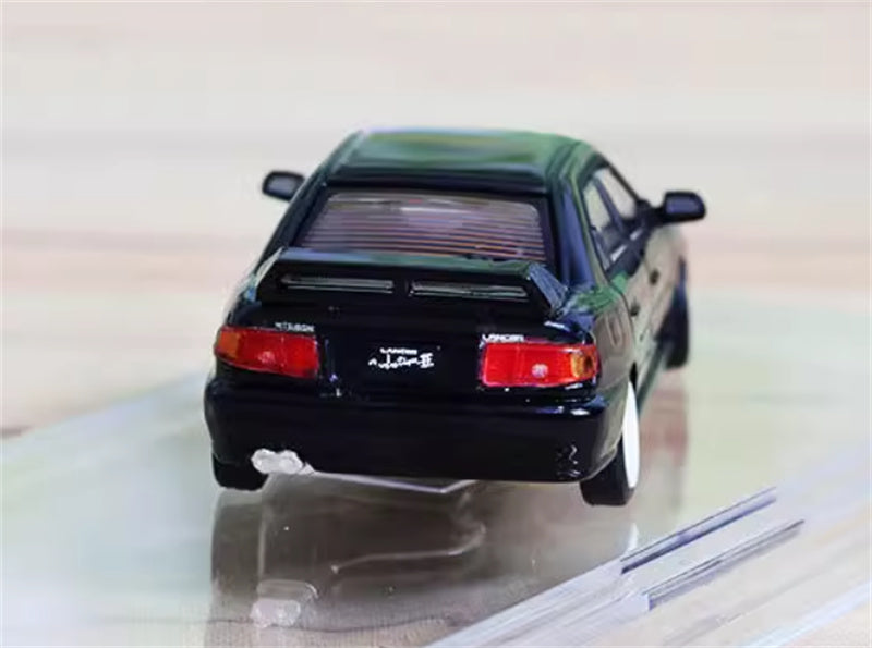 BM Creations MITSUBISHI LANCER EVO II LEFT HAND DRIVE Black 1:64 Car Pre-built Model