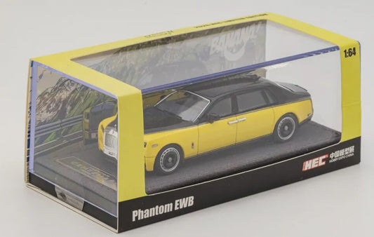 Banana 1:64 Rolls-Royce Phantom EWB Diecast Model HEC Limited Black & Yellow