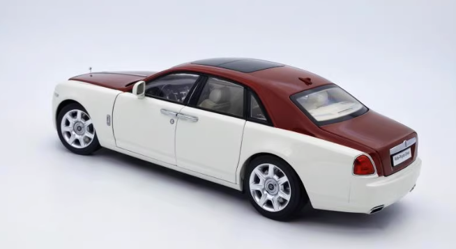 kyosho Rolls Royce RR ghost White and red cap style 1:18car Pre-a Model