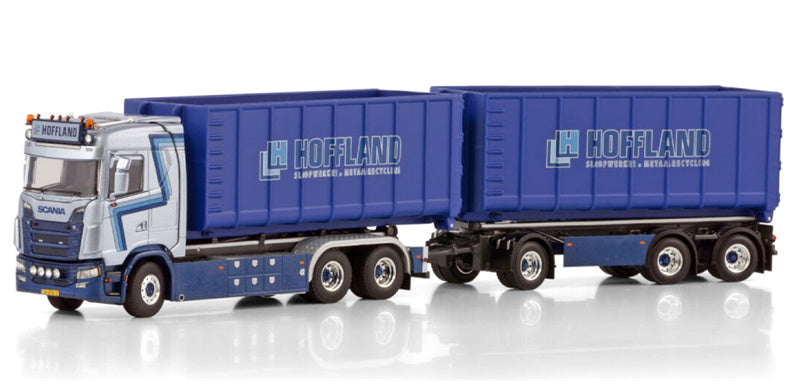 WSI SCANIA S CS20N 6X2- 3 AXLE + 2X 40M3 Hoffland 1:50 Model