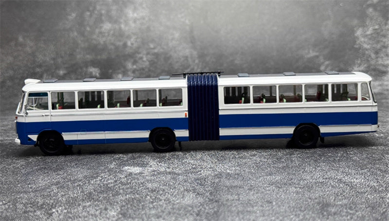 AUTO-GLIMPSE Shanghai Bus SK661 articulated trolley bus Royal Blue 217 Road Low rated version (flat peak type) 1974-1988 1:64 Bus Pre-built Model view9