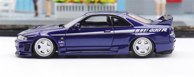 Focal Horizon Nissan Skyline GT-R R33 Nismo 400R Deep Blue Limited Edition 999PCS ONLY 1:64 Car Pre-built Model view3