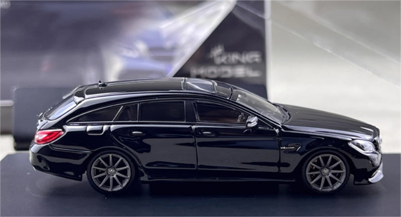 KING MODEL Mercedes Benz CLS63 AMG Hunting Edition Black Limited Edition 999PCS ONLY 1:64 Car Pre-built Model view4