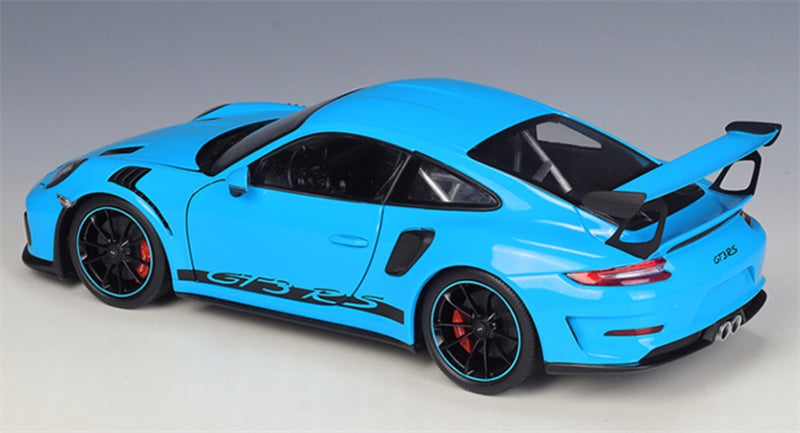 1:18 Porsche 911 GT3 RS Racing  Miami Blue GTAutos  DIECAST Model
