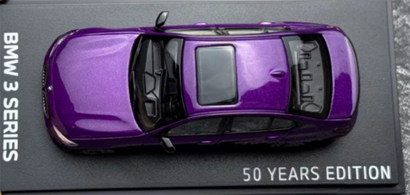 1:64 BMW 3 Series G20 Lightning Purple Almost Real 50 Years Edition DIECAST Civil Car Model